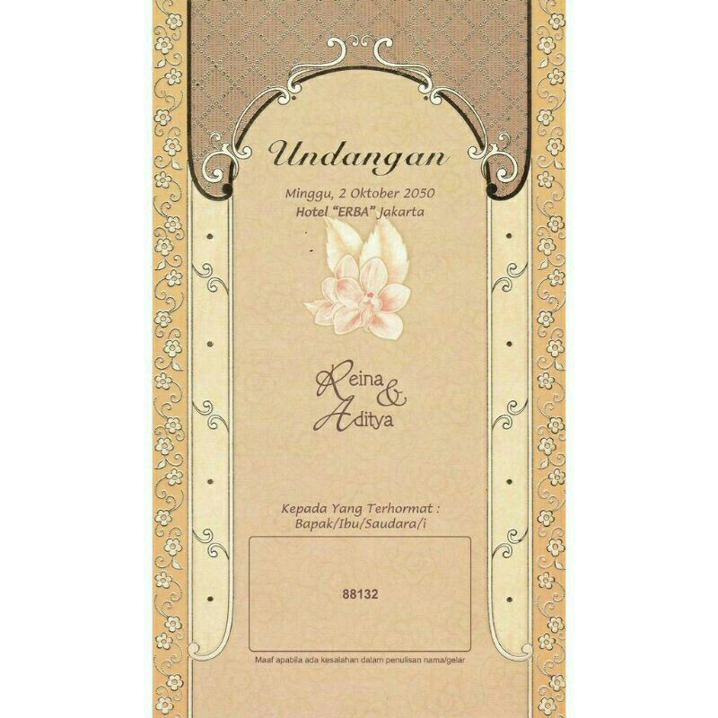 Undangan Blangko Erba 88132