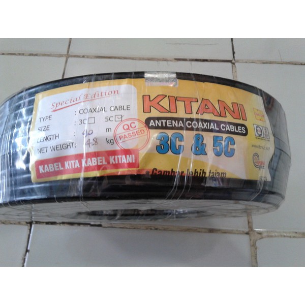 Kabel coaxial KITANI 5C 100 yard ( tembaga murni )