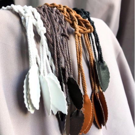 Nobby Rope Belt Ikat Pinggang Kepang Wanita