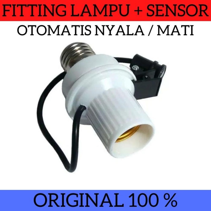 Fitting Fiting Lampu Otomatis Sensor Cahaya Sivitech YF 212A