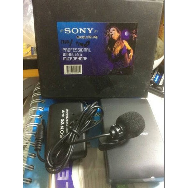 Mic jepit wireless sony tipe ES 708 bisa untuk kamera DSLR Murah