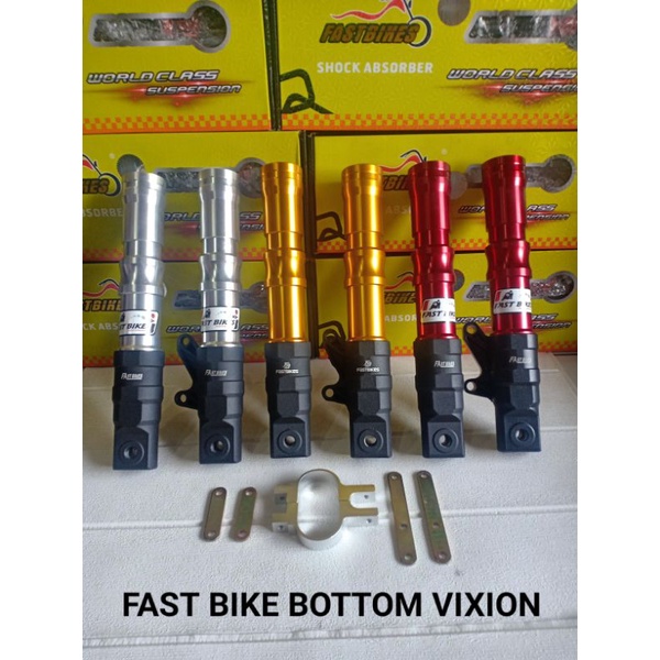 Fast Bike Bottom Tabung shock Depan Variasi Untuk Motor Vixion + Breket Cakram