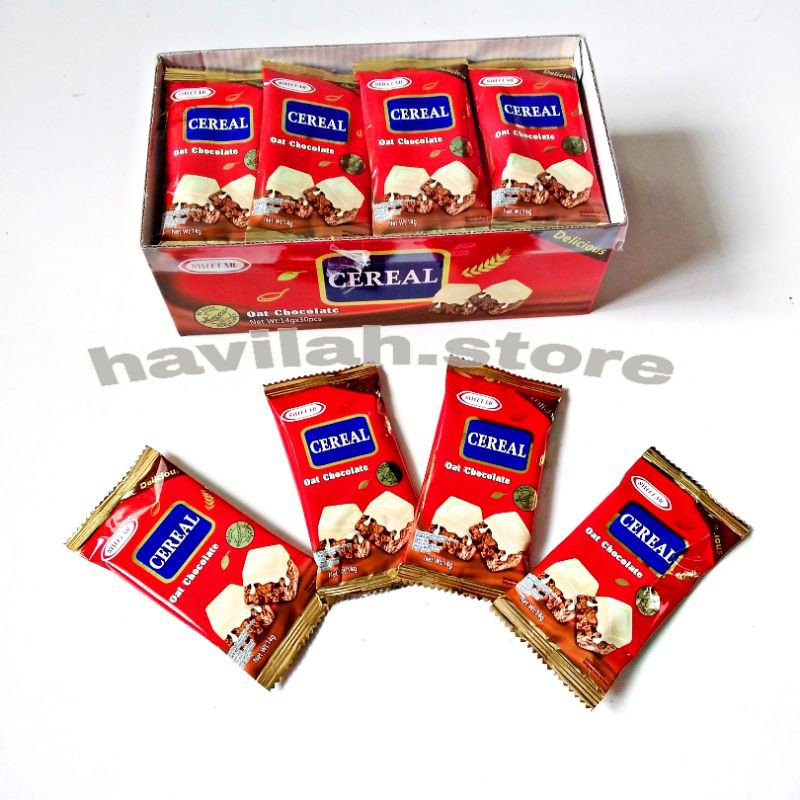 

Oat sereal berbalut Coklat 1 Box isi 30pcs