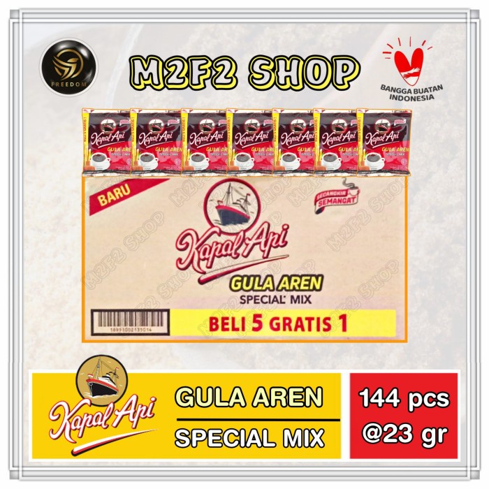 

Kopi Kapal Api Special Mix Gula Aren Sachet - 23 gr