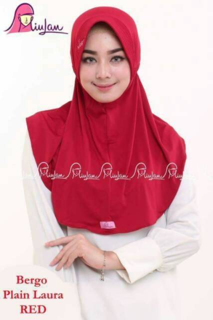 jilbab serut bergo plain laura kerudung miulan termurah best seller-7