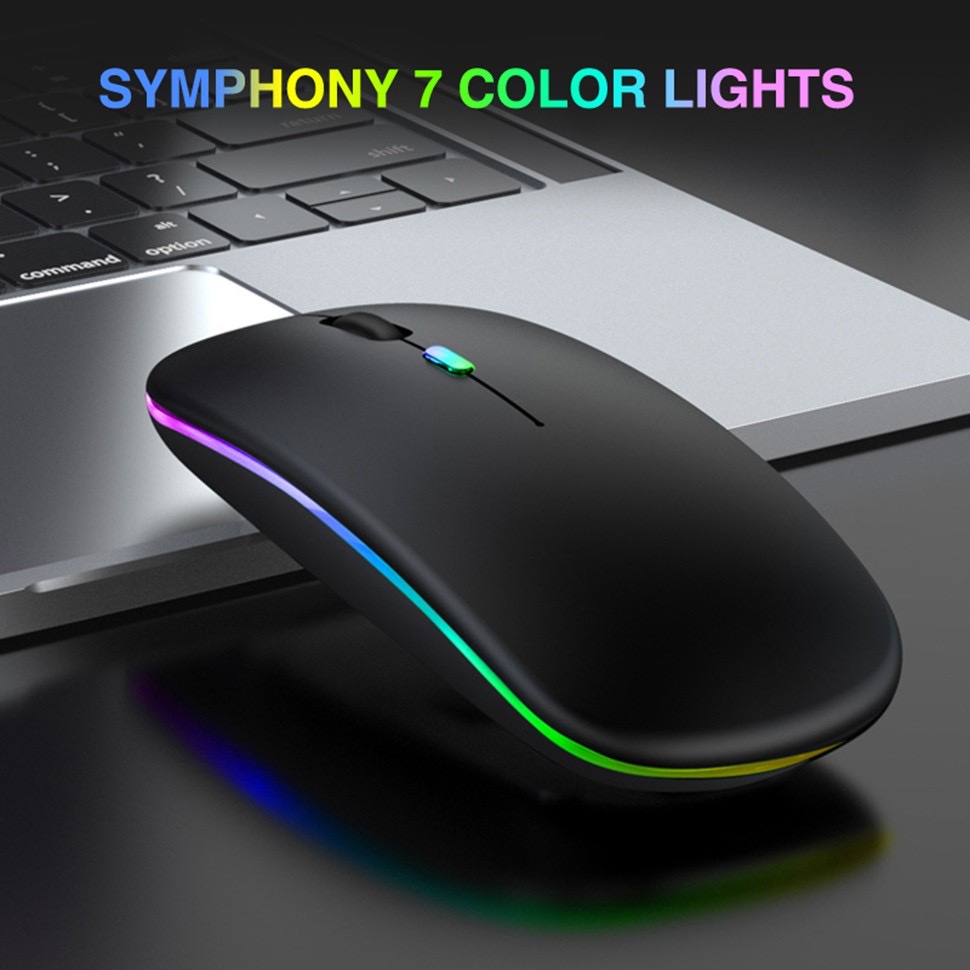 【COD】Viqoo Mouse 2.4G Slim Tipis USB Wireless Bluetooth tanpa kabel 4D Optical Model PC Laptop Komputer