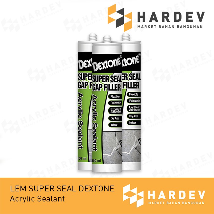 

Lem Super Seal Gap Filler Dextone (Acrylic Sealant)