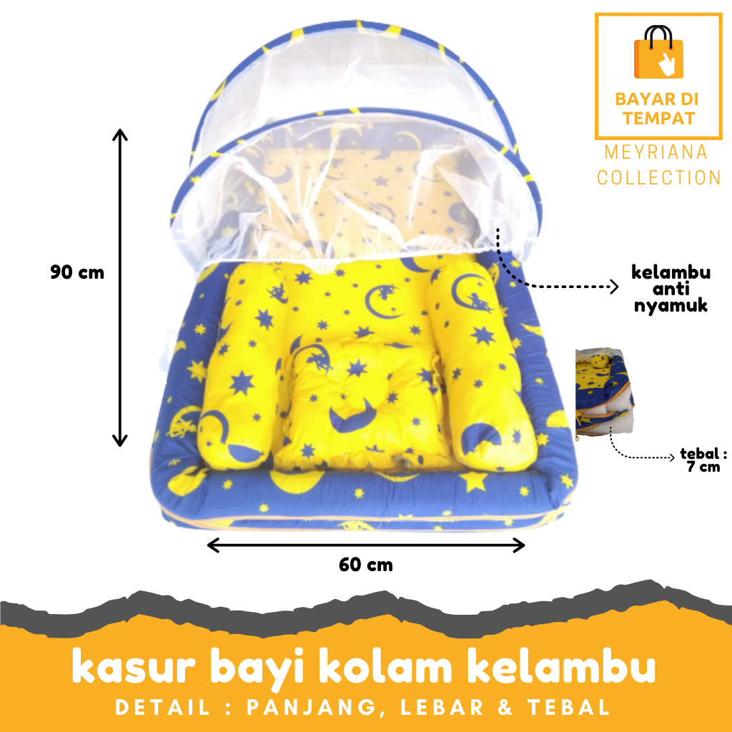 matras bayi / kasur bayi / kasur bayi kolam kelambu paket kado