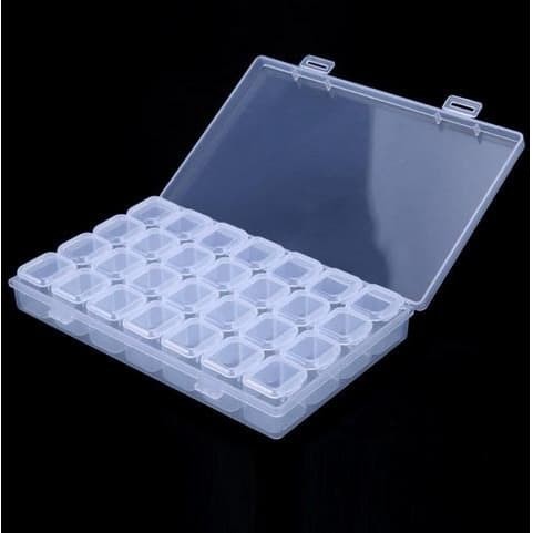 28 Compartment Jewelry Storage Box (28 cells)