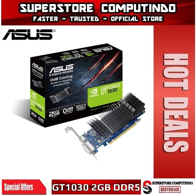 VGA ASUS GeForce GT 1030 /GT1030 SL 2GB DDR5 - LP Graphics Card Silent