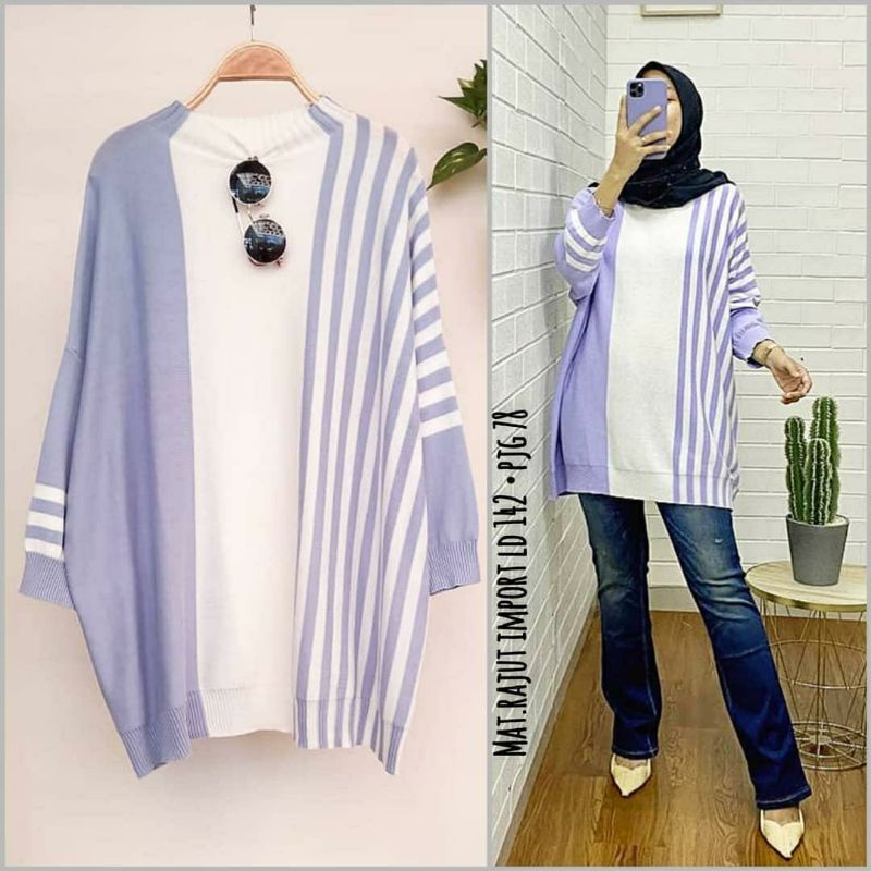 Mango Rajut Jumbo, TUNIK RAJUT JUMBO WANITA BAHAN RAJUT IMPORT PREMIUM LD 142-160 FIT XL-XXXXXL SUPER JUMBO CANTIK MURAH