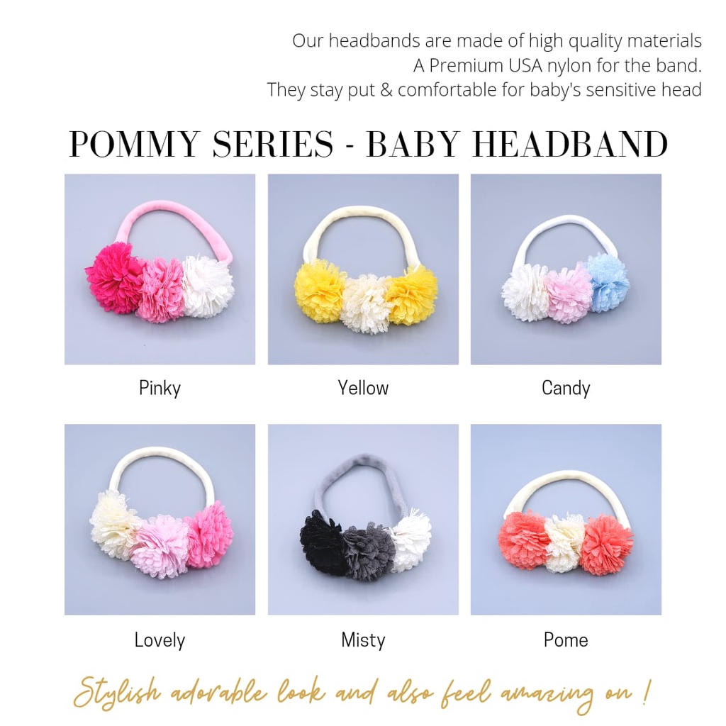 Headband Baby Premium Dan  Elegant /Headband Bayi/Bando Bayi