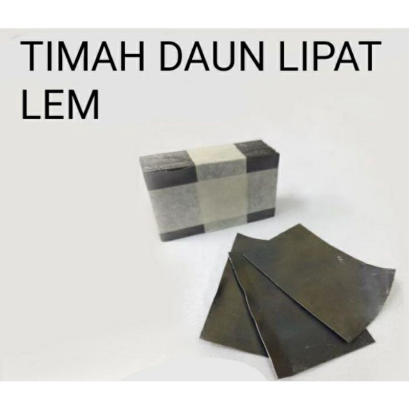 Timah daun lem / timah lipat / pemberat pancing