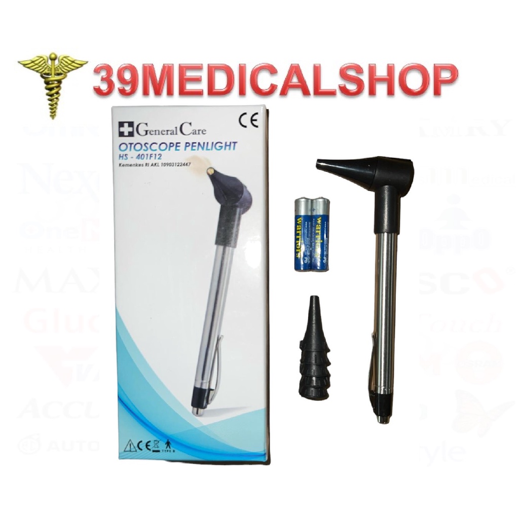 [ORIGINAL] OTOSCOPE + PENLIGHT GENERAL CARE LED - OTOSKOP LED MURAH