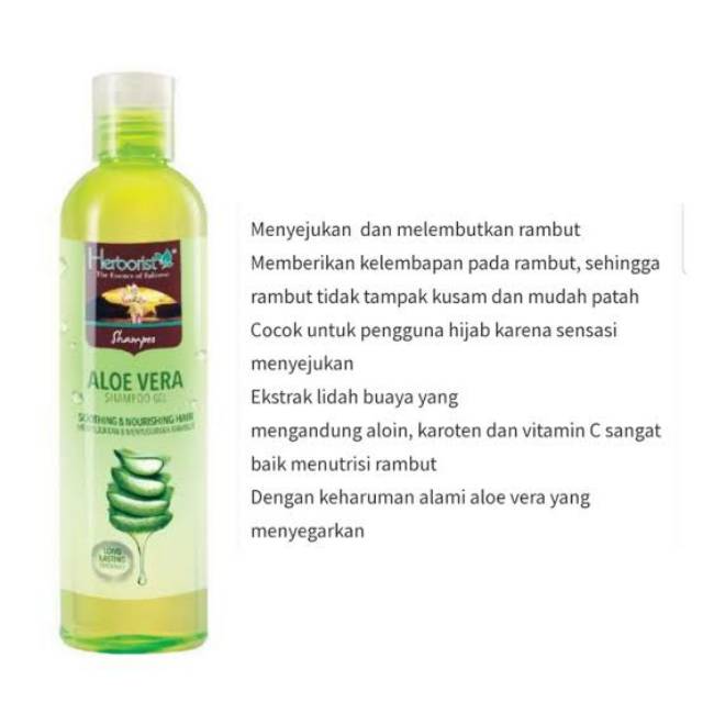 HERBORIST SHAMPOO GEL ALOEVERA 250mL