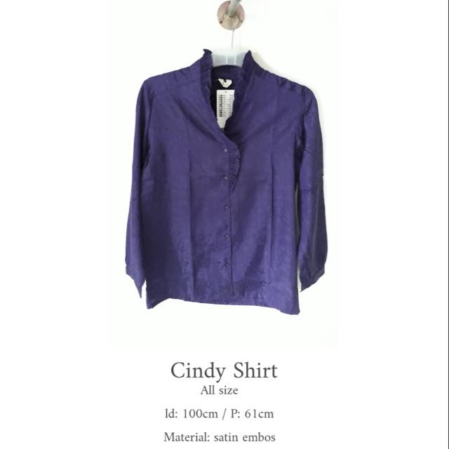 Cindy Shirt - BAJU IMPORT FASHION KOREA BKK HIGH QUALITY HARGA GROSIR MURAH