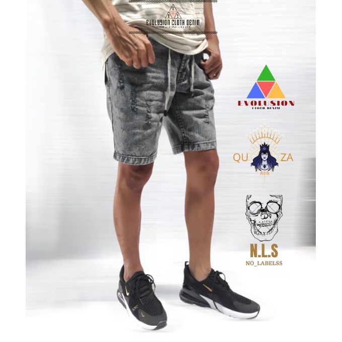 COD Celana Jeans Pendek Robek / Ripped jeans shortpants