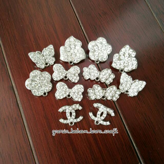 (12 pcs) Kepala Bros Dagu Silver dan Gold