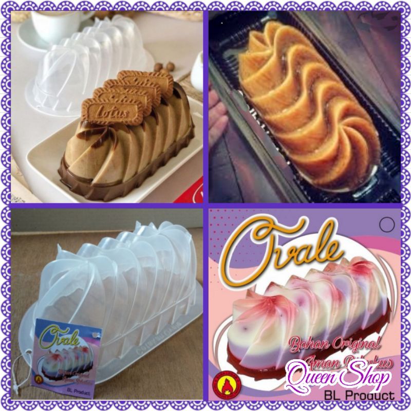 Cetakan Puding/Agar Plastik Ovale