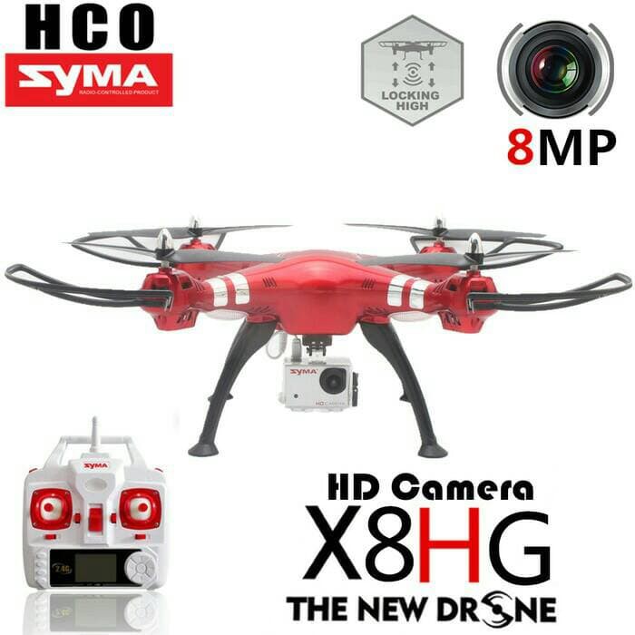 DRONE SYMA X8HG RED