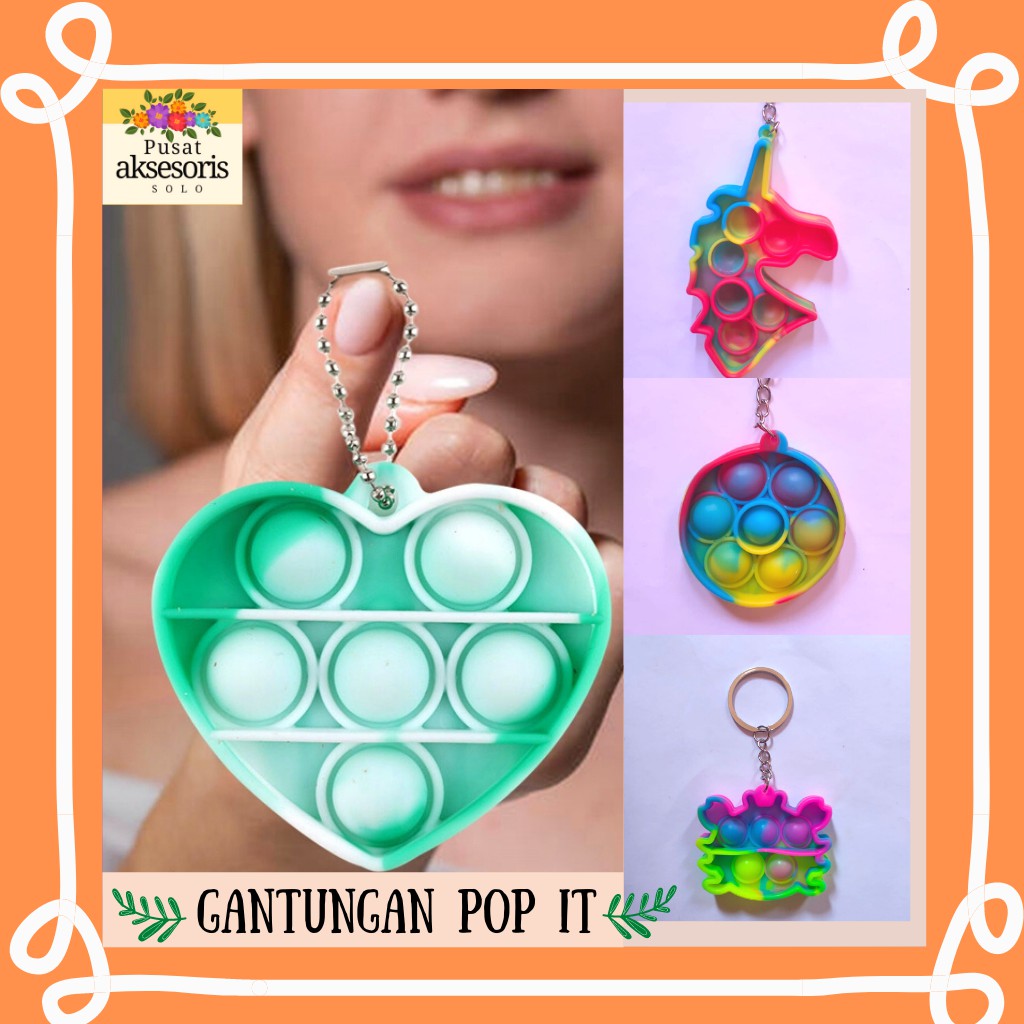 GANTUNGAN KUNCI POP IT / POP IT MINI / POP IT MURAH / GANTUNGAN POP IT