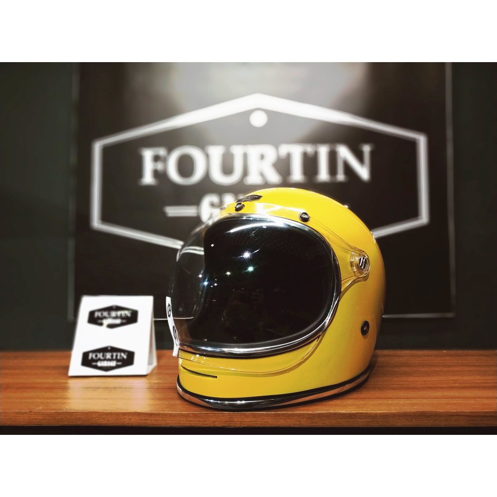 Helm Custom Classic BELL BULLIT BUBBLE VISOR Retro Vintage Classic  Stock Terbatas