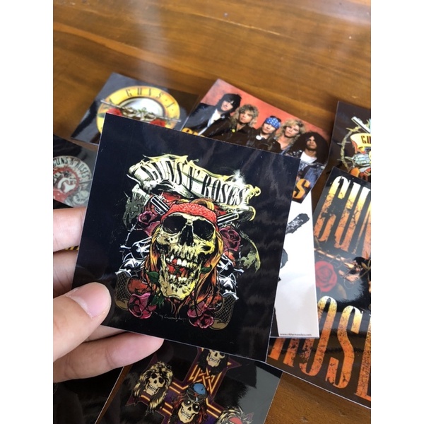 sticker pack band rock guns n roses slash barat