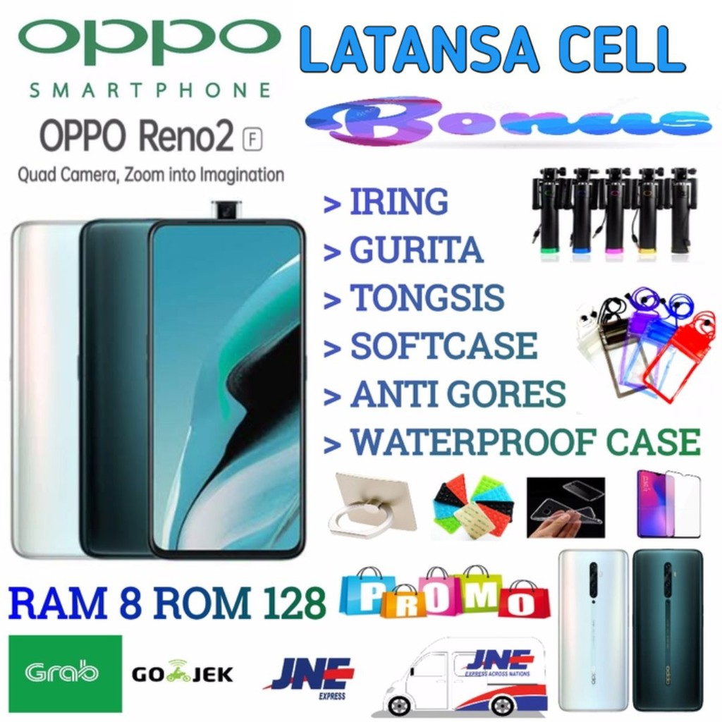 Oppo Reno 2f Ram 8/128 Garansi Resmi Oppo Indonesia - Sky White