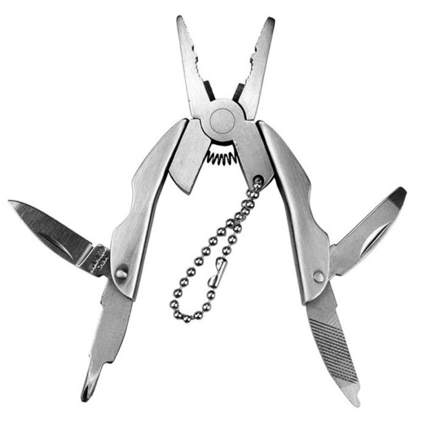 Multifunction Folding EDC Plier tang pisau  pembuka botol  obeng gergaji