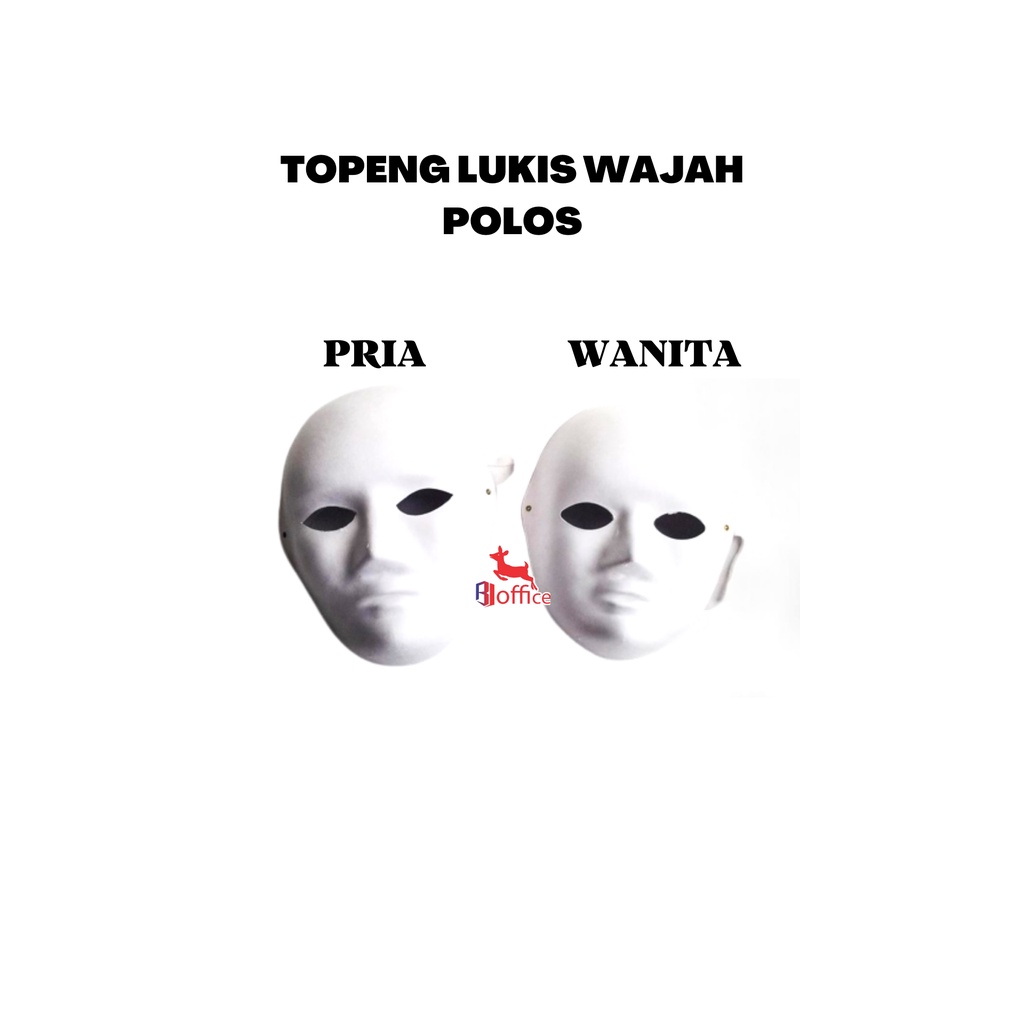 TOPENG LUKIS / WAJAH POLOS PEREMPUAN / PRIA XPRESSION