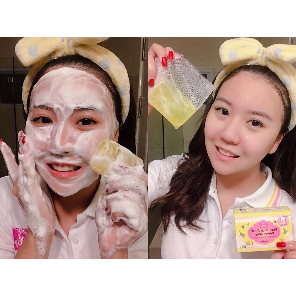 Jellys Pure Face Mask Power Soap | sabun muka thailand