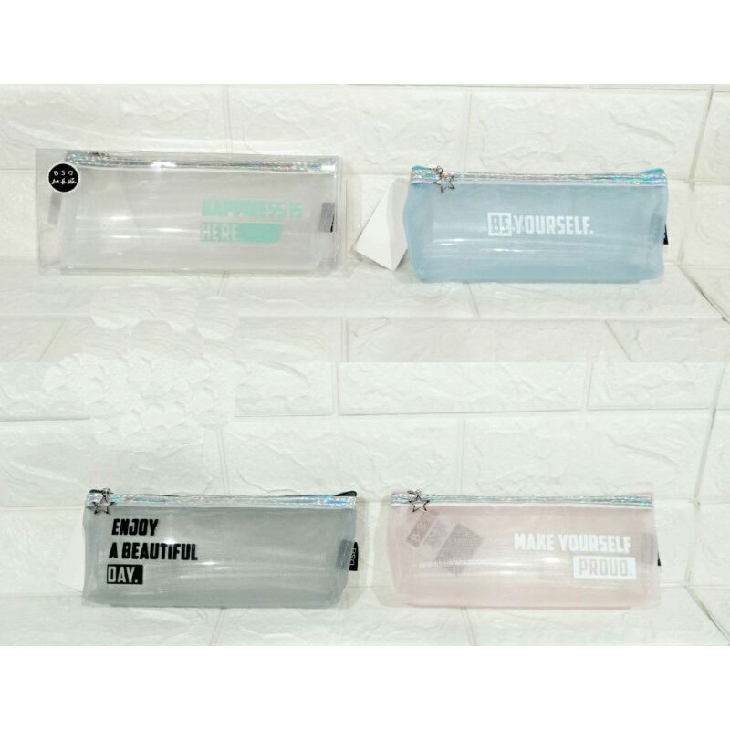 

Kotak Pensil Tepak Pensil Silicon Happy Quotes