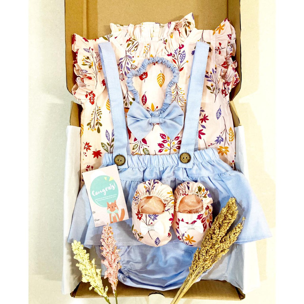 HAMPERS LAHIRAN TALITHA / AIKO /CLARA / GIANNA bayi perempuan gift set lahiran dress anak dress bayi