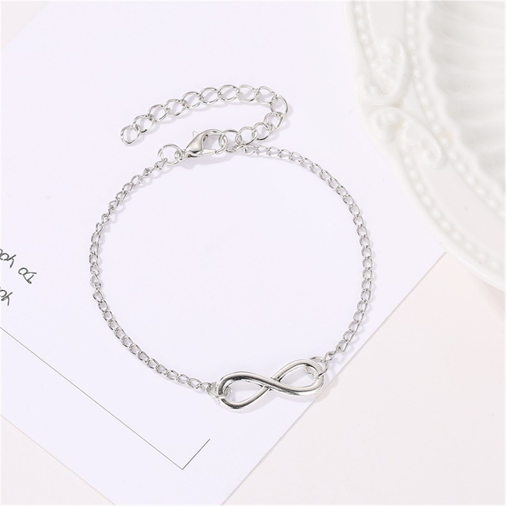 【COD Tangding】Gelang Desain Angka 8 Model Simple Untuk Wanita