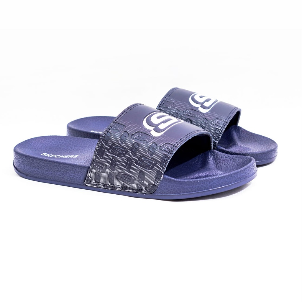 Sandal Skechers Slide Pria Sandal Selop Pria Terbaru Sendal Selop Cowok Sketchers Kekininan Sendal Slide Cowok Skechers Terbaru Slide Skechers