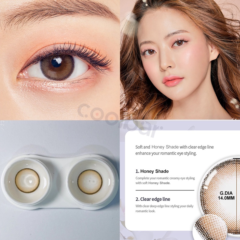 COOLBAR Soflens Grey brown lensa mata softlens minus 14.2MM Normal Sisse Lens