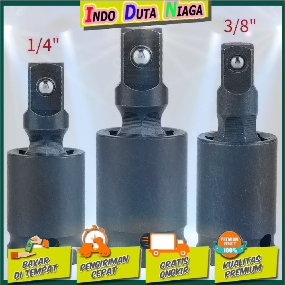 WALFRONT Adapter Kunci Pas Bor Listrik Universal Joint 3 PCS - 20755A