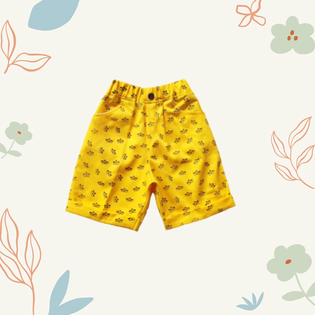 HappyOliver PASSWORD PAPER BOAT CELANA PENDEK Anak BerKualitas