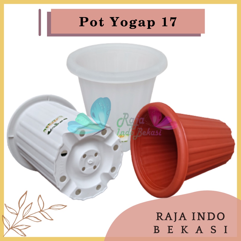 Pot Yogap 17 Putih Coklat Merah Bata Bening Transparan Pot Yogap Yoga 18 19 25 Tebal Murah