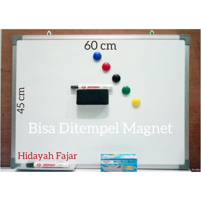 

DISKON papan tulis + spidol + penghapus white board + magnet warna DR139