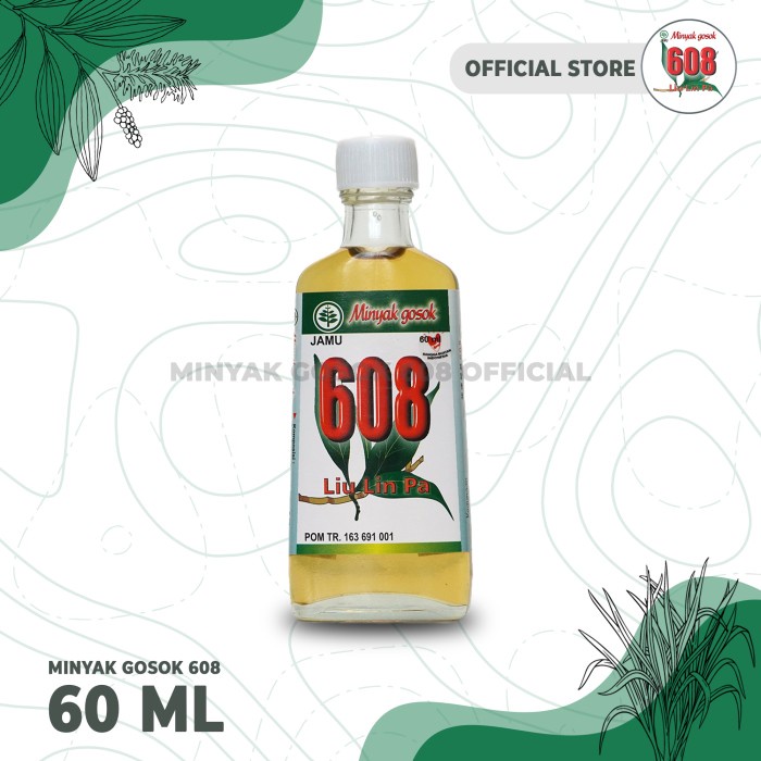 COD Minyak Gosok 608 Kemasan 60 ml (Hijau) / Minyak Gosok Liu Lin Pa