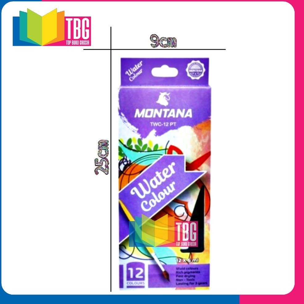 

[HuX㊍] 1 SET WATER COLOUR PAINT 12W MONTANA / CAT AIR / MONTANA WATER COLOUR / CAT AIR TUBE (R-4082) |Diskon khusus