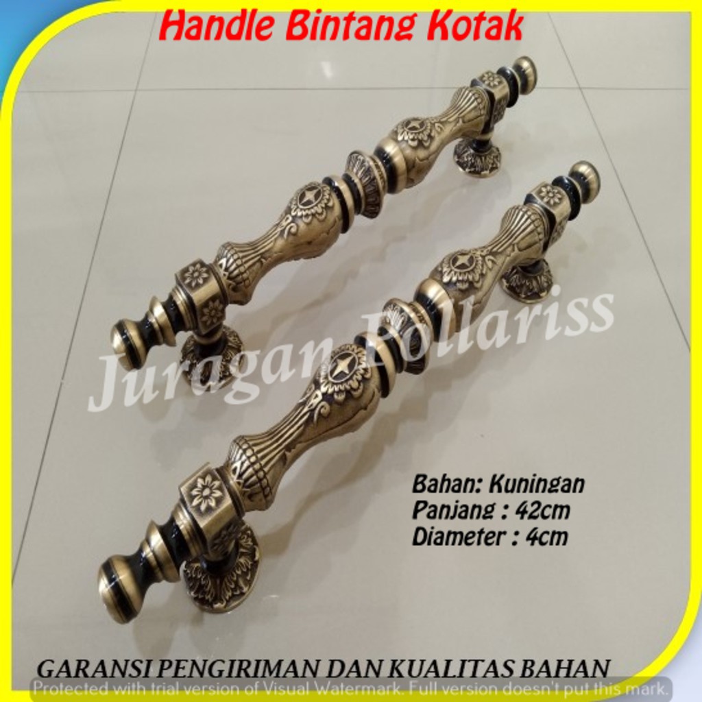 Terlaris Tarikan Handle Pintu Rumah Kuningan Antik Unik Lawasan Kuno Harga Murah Bintang Kotak