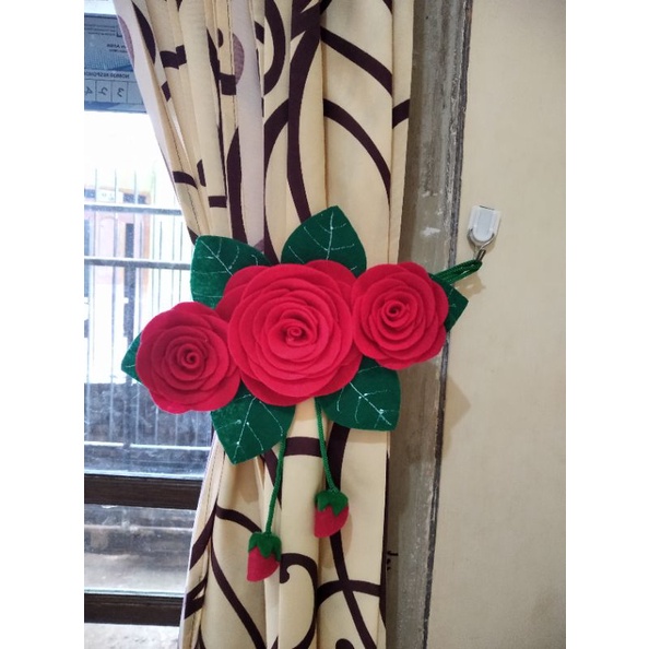 ikat gorden/ikat korden bunga/tali gorden/ikat gorden flanel