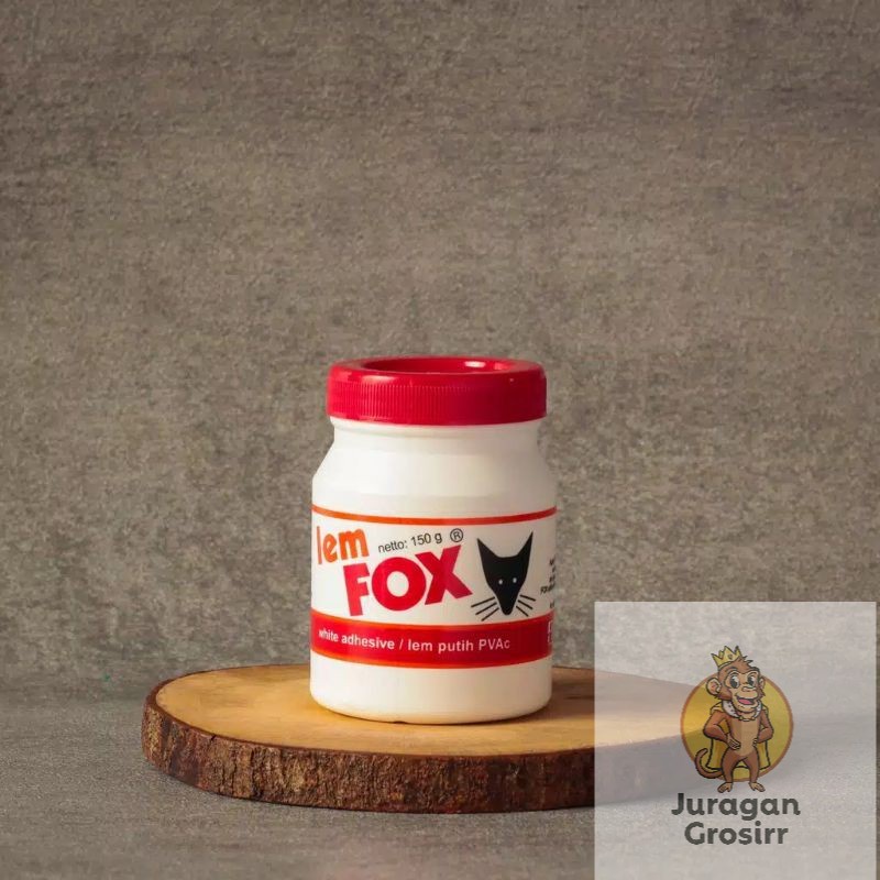 JG - LEM KAYU KERTAS FOX PUTIHVWHITE ADHESIVE PVAC - 150 GRAM/ORIGINAL