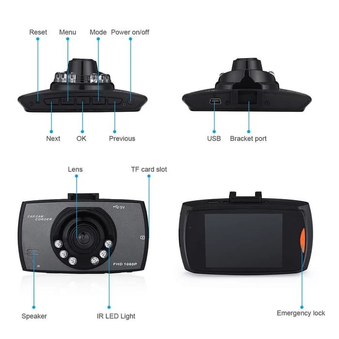 Kamera Mobil Dash Cam Night Vision - DVR Car Camera HD CM01