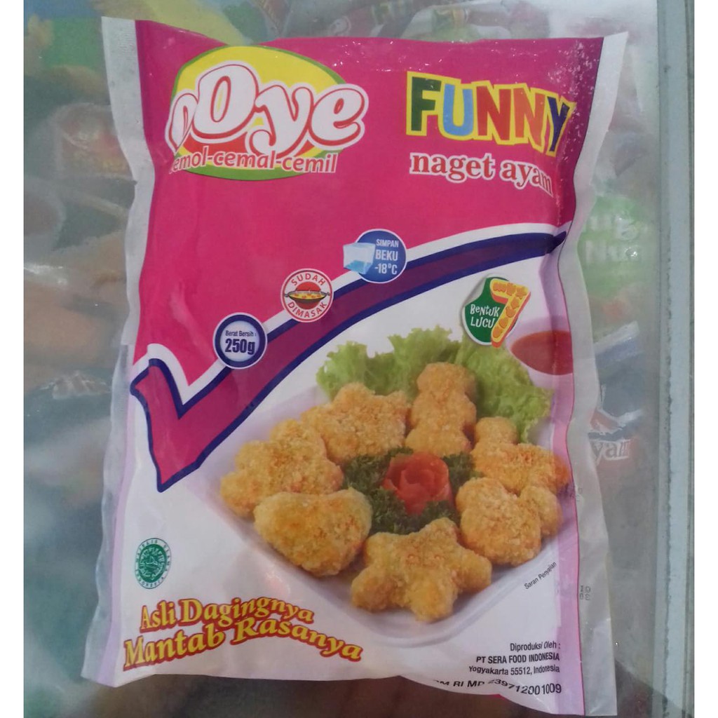 Ooye Nugget Funny 250gr Ooye Chicken Nugget Naget Ayam Murah