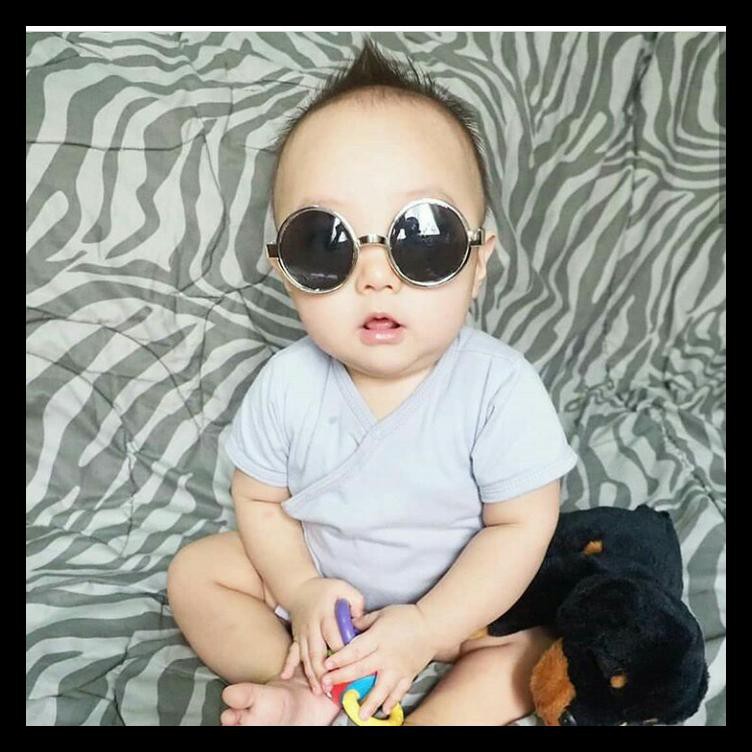 Kacamata Hitam Bulat Boboho Anak Bayi - Round Baby Sunglasses Limited Edition