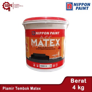 Dempul Plamuur Plamir Tembok Merk Matex 4 Kg Shopee Indonesia