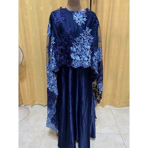 preoved kebaya wisuda gamis syari brukat satu set jilbab
